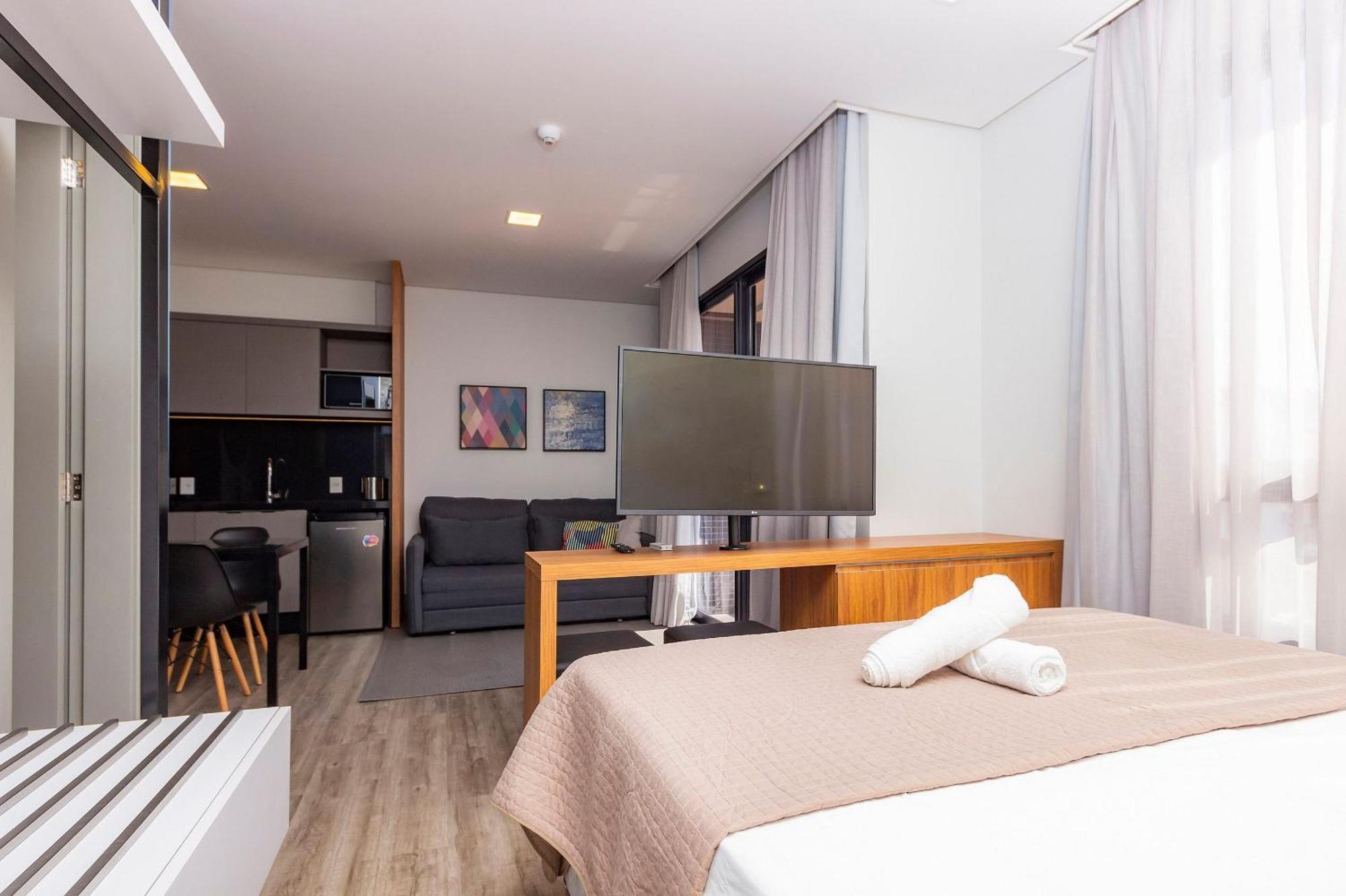 Aion Suites 205 - Lindo Apartamento Com Vista Para O Mar, A 60M Da Praia De Bombinhas, Com Piscina E Academia No Rooftop. Bagian luar foto